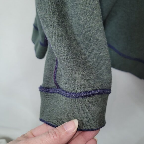 Tommy Bahama Sweater Mens XXL Reversible 1/4 Zip Golf Pullover Blue Green Logo - Picture 8 of 14